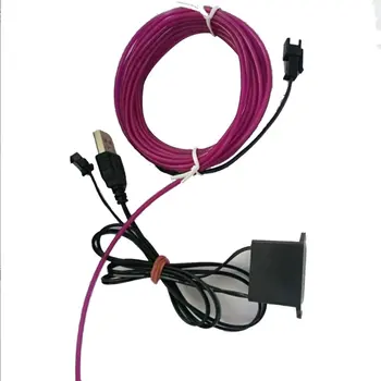 

Battery Operated Luminescent Neon 2.3mm LED Lights Glow Wire String Strip Rope EL Wire String Strip Rope Tube