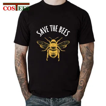 

Save The Bees T shirt men Earth Day tshirt Save Our Planet T-shirt Bees are our human's best friends animal print Tops tee shirt