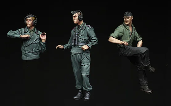 В разобранном виде 1/35 древний человек включает 3(без резервуара) фигурки из смолы Неокрашенная модель комплект