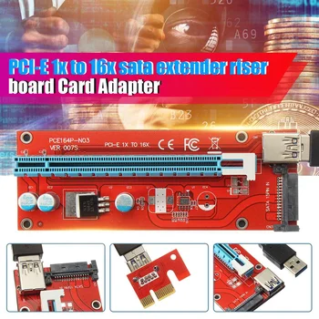 

1x To 16x Extender Riser Card Adapter Power BTC Cable for Bitcoin Miner with USB 3.0 Wire for Bitcoin Miner