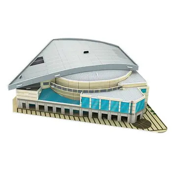 

3D Puzzle Jigsaw World Basketball Court Stadium Playground DIY Assembled Model