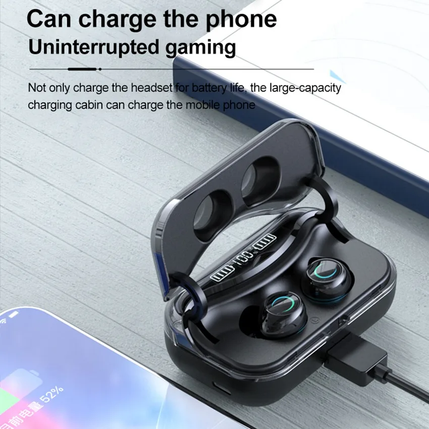 New Earphone Wireless Bluetooth Headphone TWS Can Charging For Phone 5 0 In Ear True Wireless Earbuds Headset For iPhone Xiaomi