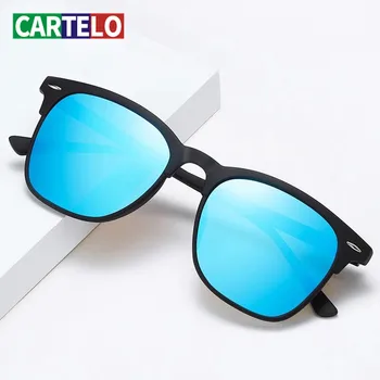 

CARTELO Fishing Eyewear zonnebril heren Sunglasses Men Polarized Square Metal Frame Male Sun Glasses Brand Fashion Driving
