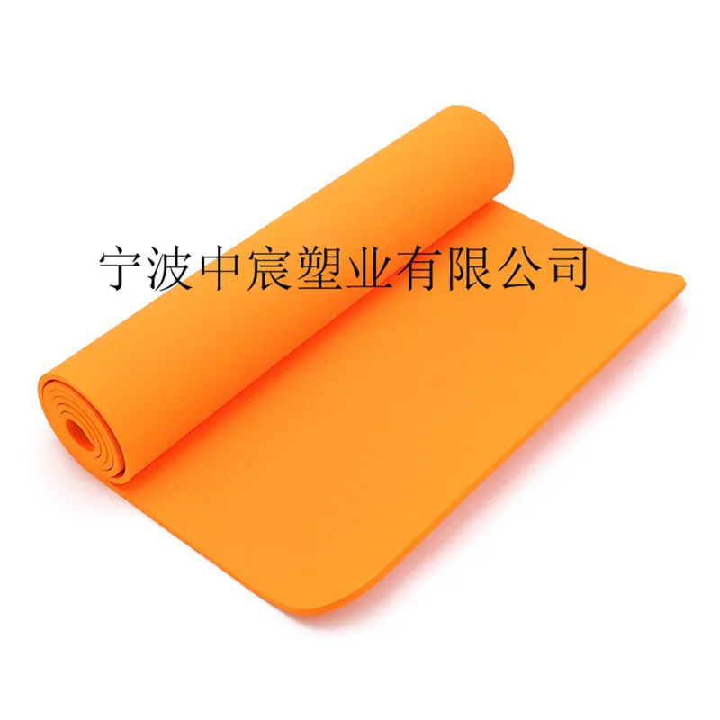 Monochrome TPE Yoga Mat Lengthened Widened Thick 6mm Double-Sided Anti-slip Gymnastic Mat Shock Pad Moisture Proof Pad