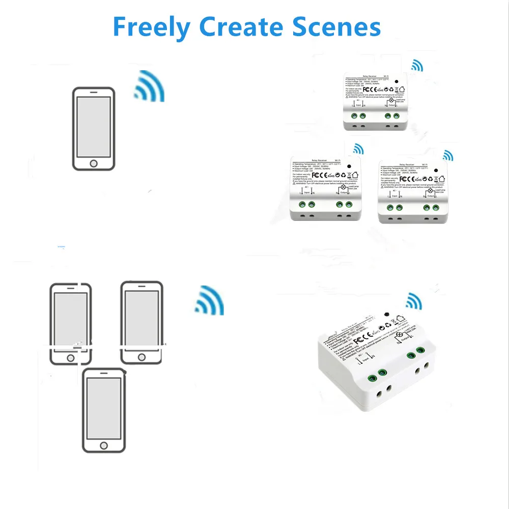 RR300W WiFi switch модуль 15A Alexa Echo Google Home Голосовое управление приложение дистанционное управление огни умная розетка