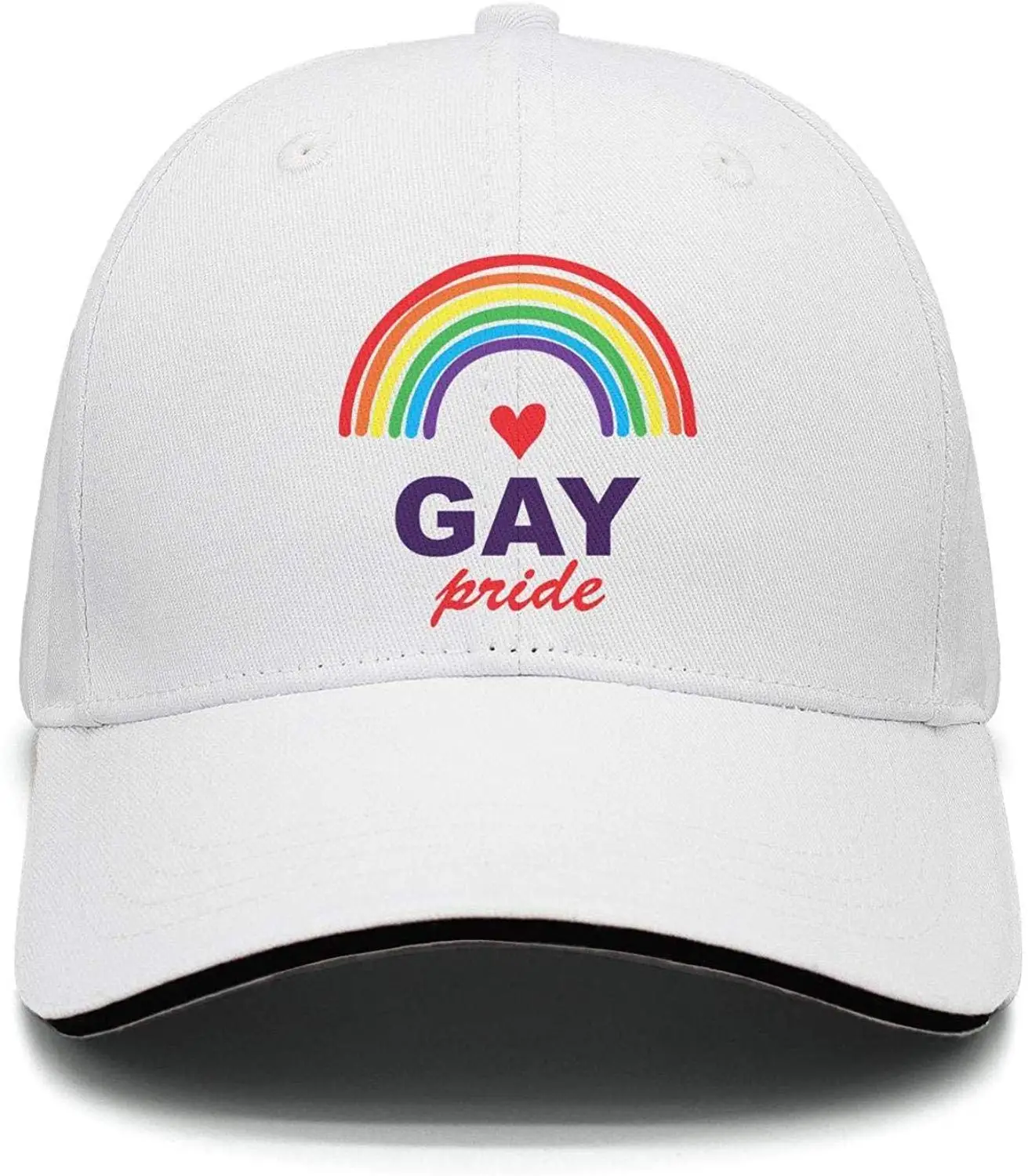 Иллюстрация Gay Pride радужные мужские классические регулируемые сетчатые Хлопковые бейсболки для вождения