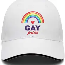 Иллюстрация Gay Pride радужные мужские классические регулируемые сетчатые Хлопковые бейсболки для вождения