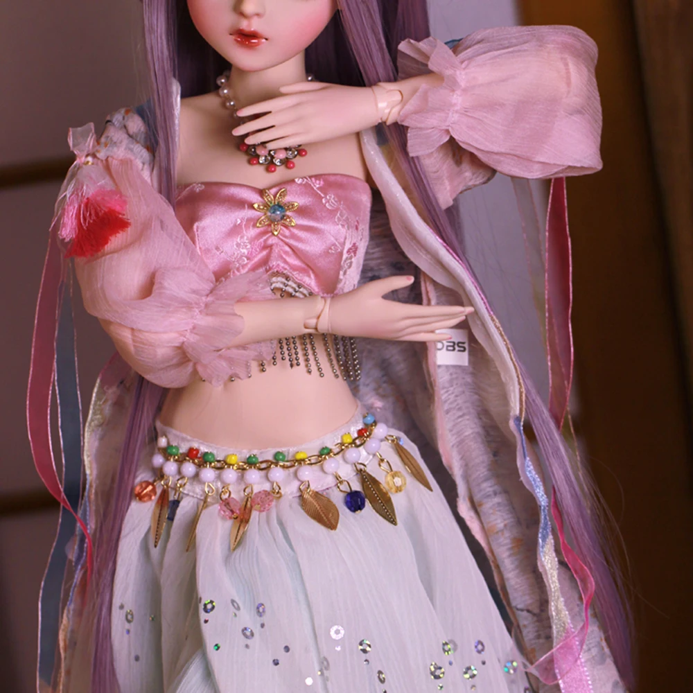 EVA BJD 1/3 цветок фиолетовый красота ручной работы макияж 24 дюйма 60 см+ стеклянные глаза+ аксессуары парики одежда обувь полный набор подарок