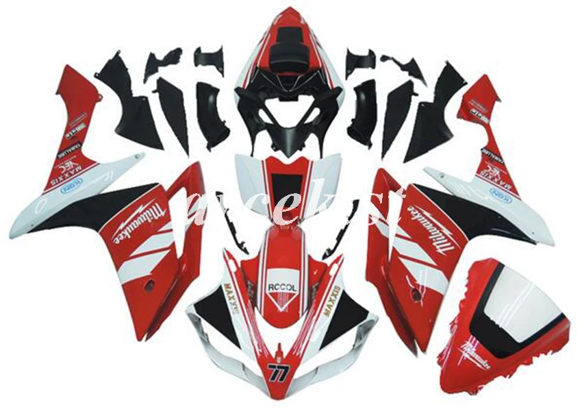 

Top Injection Mold New ABS Motorcycle Full Fairings Kit Fit for YAMAHA YZF-R1 2007 2008 07 08 bodywork set number 77