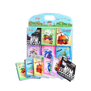 

Early Education Soft Books Infant Early Cognitive Development 0-12 Months Kids Learning Educational Black/White Cognition Rustle