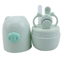 Детский набор для ухода за ногтями, маникюрный набор для новорожденных младенцев и малышей, Детские кусачки для ногтей+ ножницы+ Пинцет+ пилка для ногтей