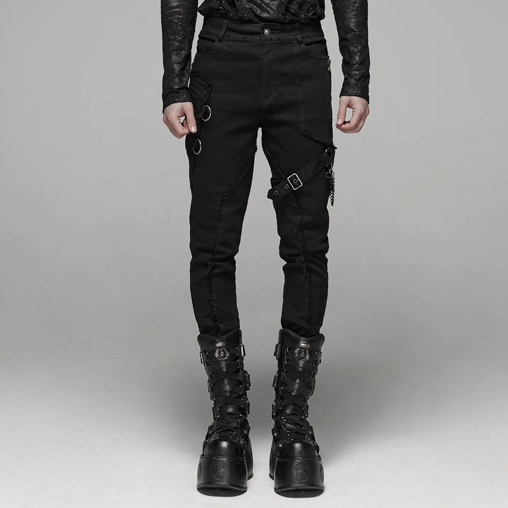 Punk zipper pants Clearance