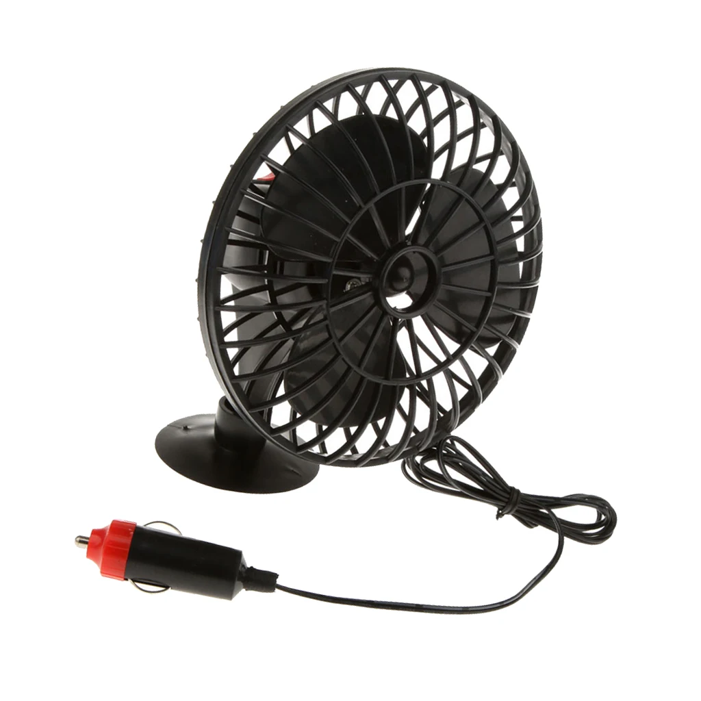 2pcs 12V Mini Car Truck Vehicle Cooling Cool Air Fan Adsorption