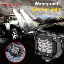 1 шт. водонепроницаемый квадратный Светодиодный точечный светильник s 6000K светодиодный прожектор бар рабочий светильник бар Точечный светильник для лодок Рыбалка внедорожник открытый светильник ing