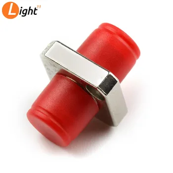 

100PCS/lot FC-FC optical adapter metal type FC PC/UPC/APC SX Single mode Red adaptor Red Color
