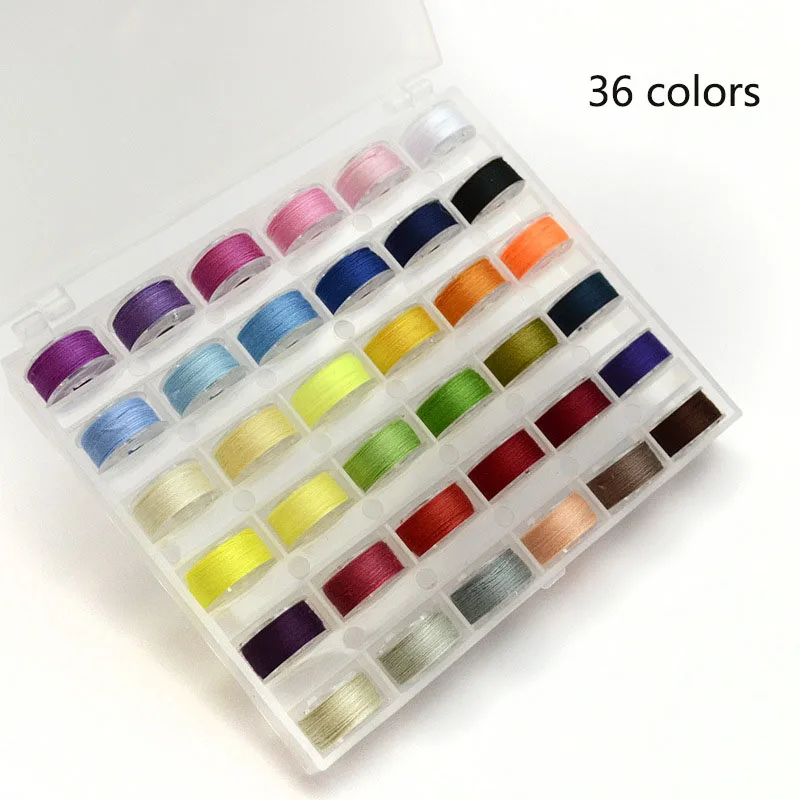 

36 Grid Transparent Bobbin Storage Box Colorful Bobbin Thread Sewing Machine Supplies Home Sewing Accessories Sewing Tools