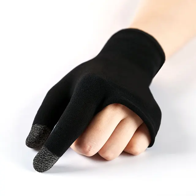 2pcs Sweat Proof Non-Scratch Sensitive Touch Screen Gaming Finger Thumb Sleeve Gloves For PUBG Hand Cover Game Controller 5