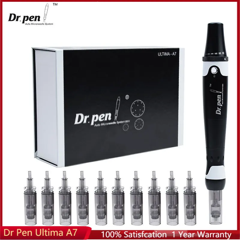 Ultima Dr Pen A7 Con Cartucce Ad Ago Wired Electric Derma Pen Needle Microneedle Therapy Microneedling Skincare Kit