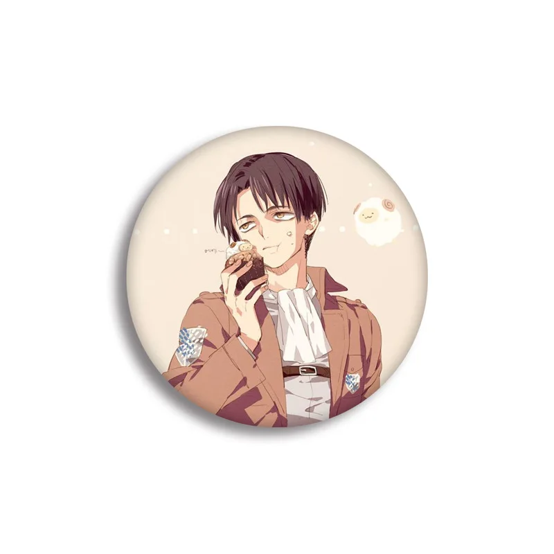 see chart 1 шт. аниме атака на Титанов Shingeki No Kyojin Брошь Акриловые значки - Окраска металла: see chart