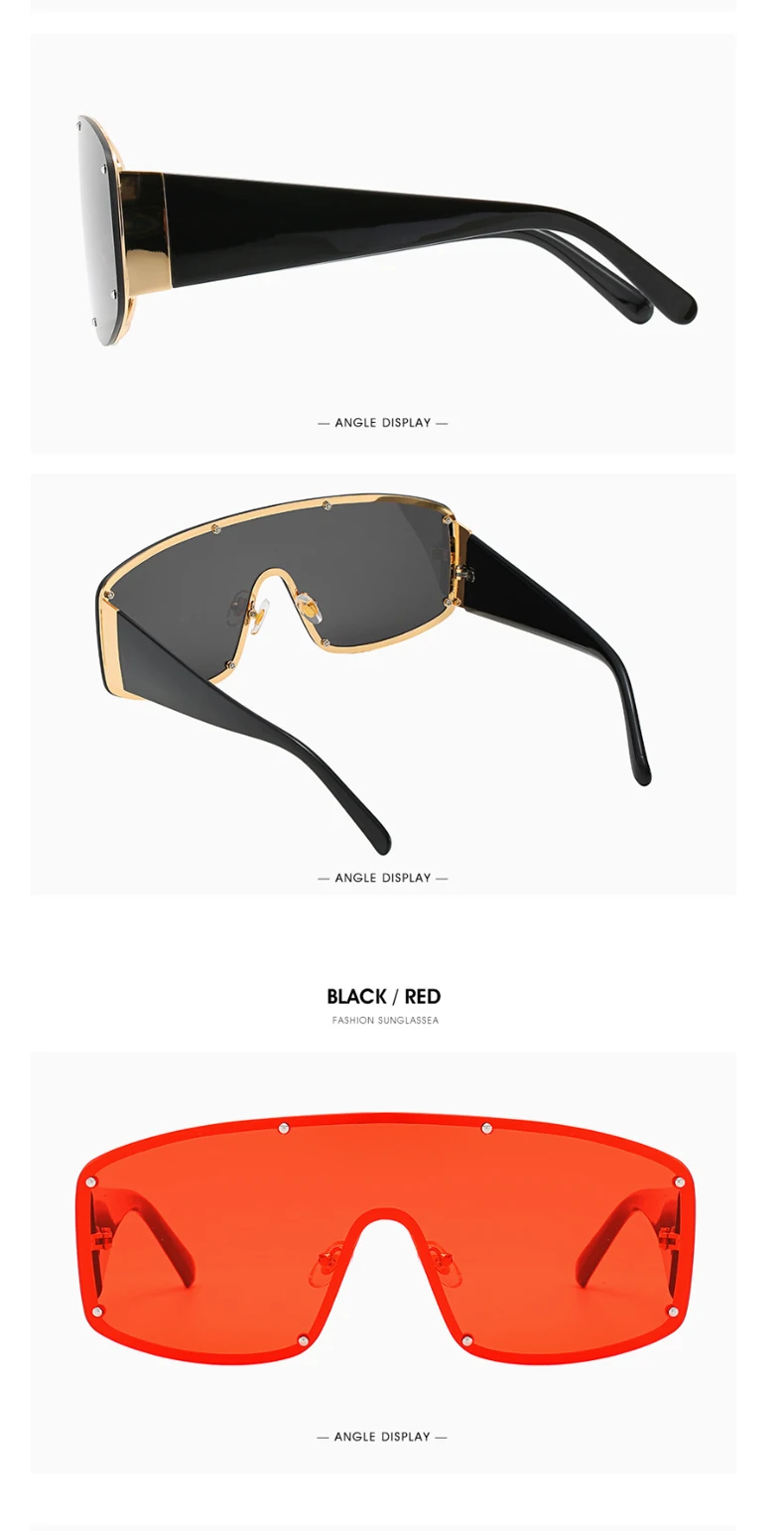 Sunglasses - Luxury Oversized Gradient Sunglasses – Kaaum