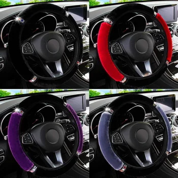 

LEEPEE Universal Steering-Covers Interior Accessories Diameter 37-38cm Car-styling Car Steering Wheel Cover