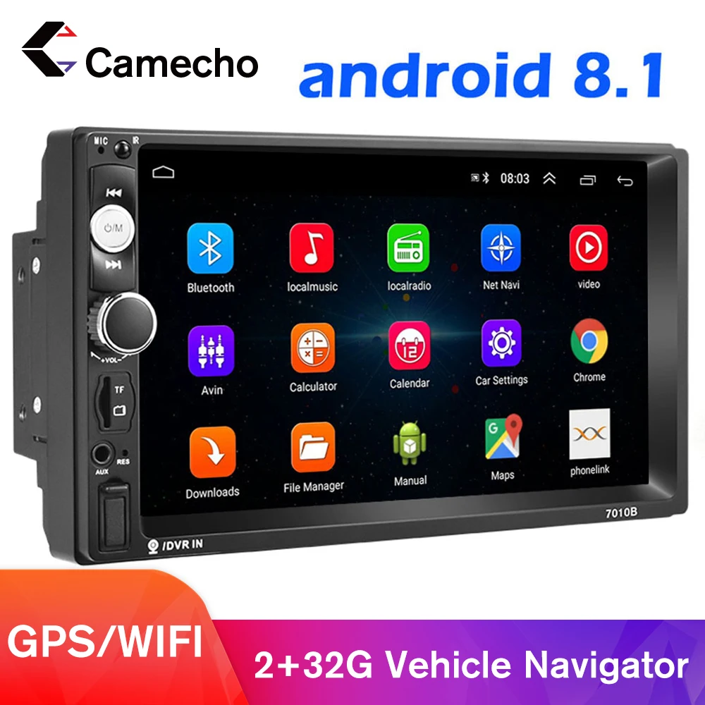 Автомагнитола Podofo 2 Din Android 8 1 мультимедийный видеоплеер MP5 Универсальный стерео GPS