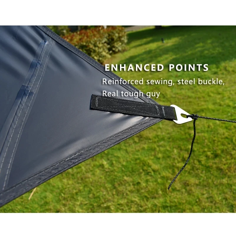 Aricxi Black Coating Tarp Outdoor Camping Sun Shelter Shade Awning Thickened 210D Oxford cloth Anti UV high waterproof tarp