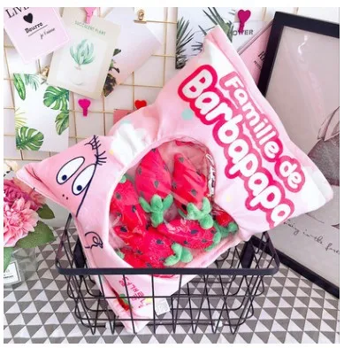 Милые конфеты плюшевые игрушки Моделирование закуска пледы Подушка kawaii sakura Кролик Плюшевые креативный мешок из 8 шт. игрушки для детей/малышей