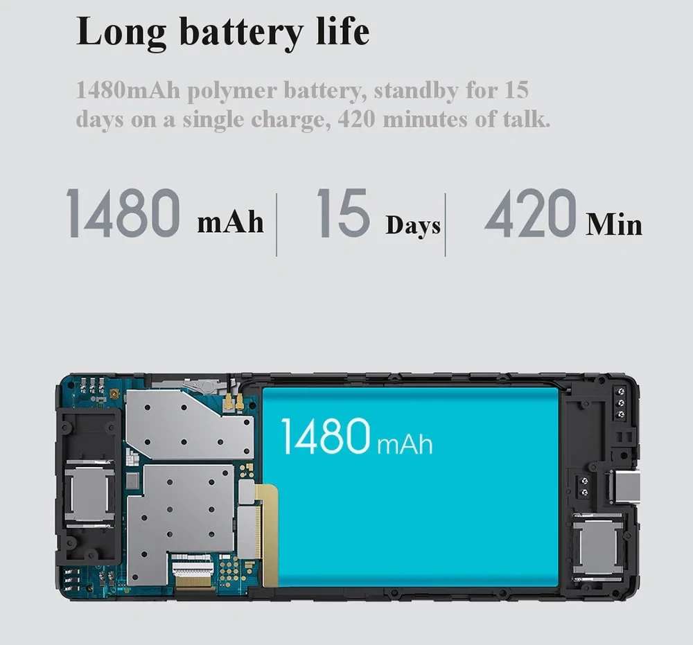 Xiaomi QIN 1S 4G Network Wifi 1480mAH BT 4.2 Voice Infrared Remote Control Dual SIM Card Feature Phone (4)
