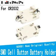 Boîtier blanc pour bouton de cellule SMD CR2032, 10 pièces/lot, support de batterie, boîtier de prise, vente en gros, CR2025, CR2016, BS 6