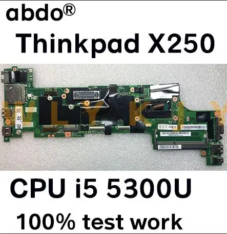 Para Lenovo Thinkpad X250 portátil placa base VIUX1 NM-A091 CPU i5 5300U prueba 100% trabajo FRU 00HT369 00HT373 00HT374 00HT385