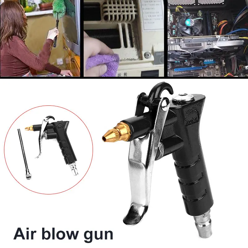 

Black Metal Compressed Nozzle Tools Blowing Dust Nozzle Air Mouthpiece Durable Jointing Electrical Accessories Cleaning Nozzle