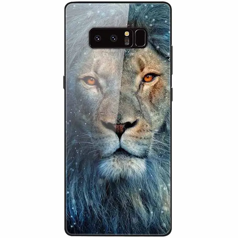 cute phone cases for samsung  Tempered Glass Cover For Samsung Note 8 Case Note9 Hard Protective Funda For Samsung Galaxy Note 10 Plus 9 Cases Luxury Bumper kawaii phone case samsung Cases For Samsung