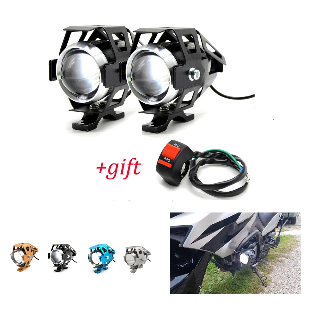 

Universal Motorcycle Motorbike Headlights Bulbs Lamp U5 LED Spotlight Flash 12V Fit For Honda CB F1000 600F F600 R600F CB919