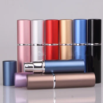 

5ml Mini Perfume Spray Bottle Portable Refillable Atomizer Empty Bottles Essential Oils Diffusers Home Fragrances For Cosmetic