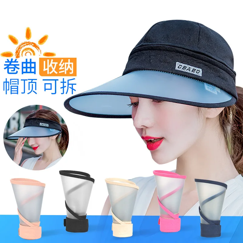 

Fish Small Treasure Hat Women's Summer Sun-resistant Topee Korean-style Fashion Versatile Sun Hat Outdoor Sports Thin Face Cover