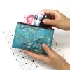 1 Pcs Mini Vintage Oil Painting Coin Purse Women Girls Fashion Printed PU Wallet Lipstick Portable Money Purse Pocket Bag New ► Photo 3/6