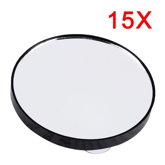 Round Mini Pocket Makeup Mirror 5X 10X 15X Magnifying Mirror With Two Suction Cup Cosmetic Mirror Tools Bathroom Home Use