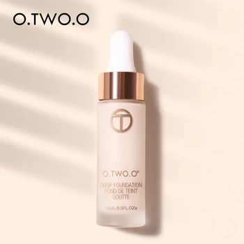 O TWO O Liquid Foundation Professional Makeup Base Oil Free Full Coverage Concealer Long Lasting