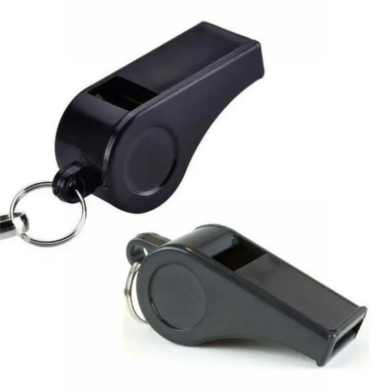 

Sports Practical Football Soccer Referee Aluminum Alloy Whistle Lanyard Emergency Loud Sound Whistle