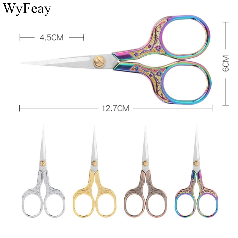 Professionelle Edelstahl Nähen Schere Vintage Stoff Cutter Stickerei Schere Schneider Schere Faden Schere Garn Schere – Detail 11
