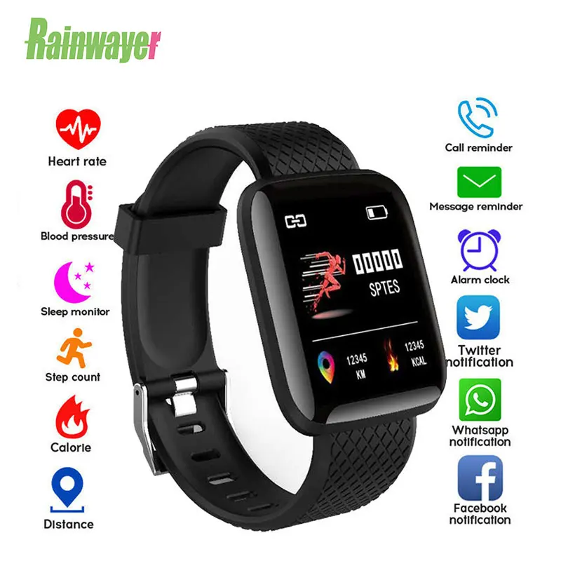 

116Plus Smart Watches Men D13 Watch Bracelet Blood Pressure Heart Rate Monitor Fitness Tracker Smart Watch For Android IOS