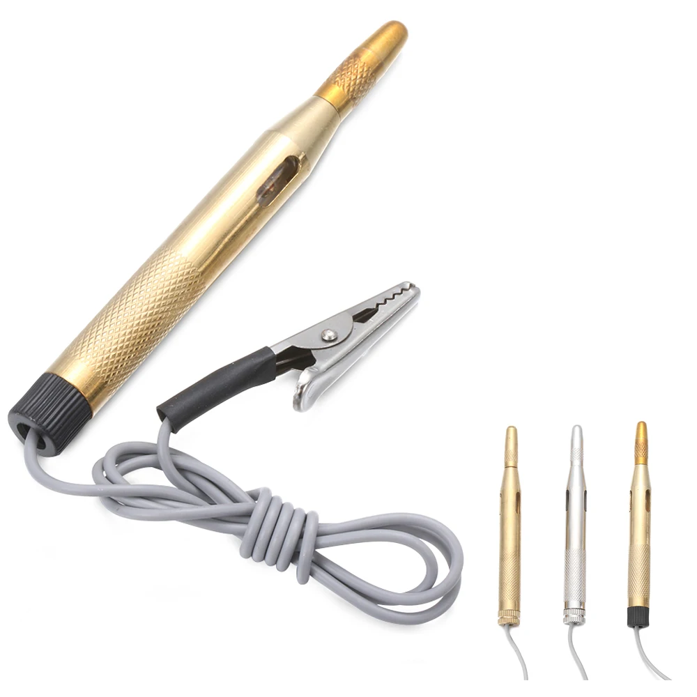 

New Universal DC 6-24V Car Probe System Auto Circuit Tester Copper Pen Light Detector Lamp Safety Voltage Test