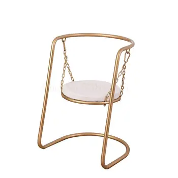 

Dining Chair Nordic Modern Simple Balcony Chair European Domestic Indoor Net Red Ins Swing Chair Iron Leisure Chair