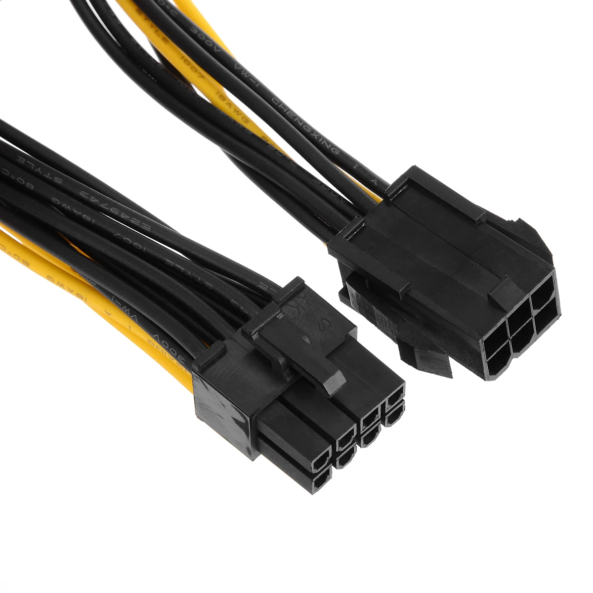 Новый двойной 6 контактный разъем одиночный 8 Pin Мощность кабель для видеокарты