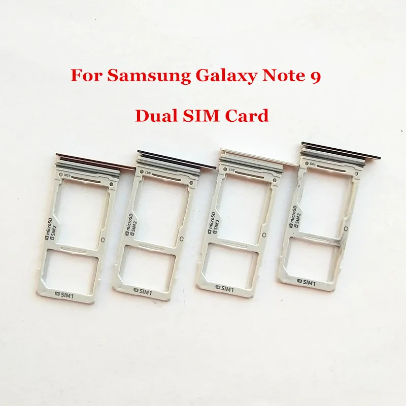 Двойной и одиночный держатель лотка для sim-карты слот-адаптер для samsung Galaxy Note 9 N960