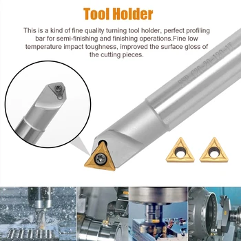 

Hot SSP C20-20-130L Turning Tool Holder with 10pcs TCMT16T3 Inserts