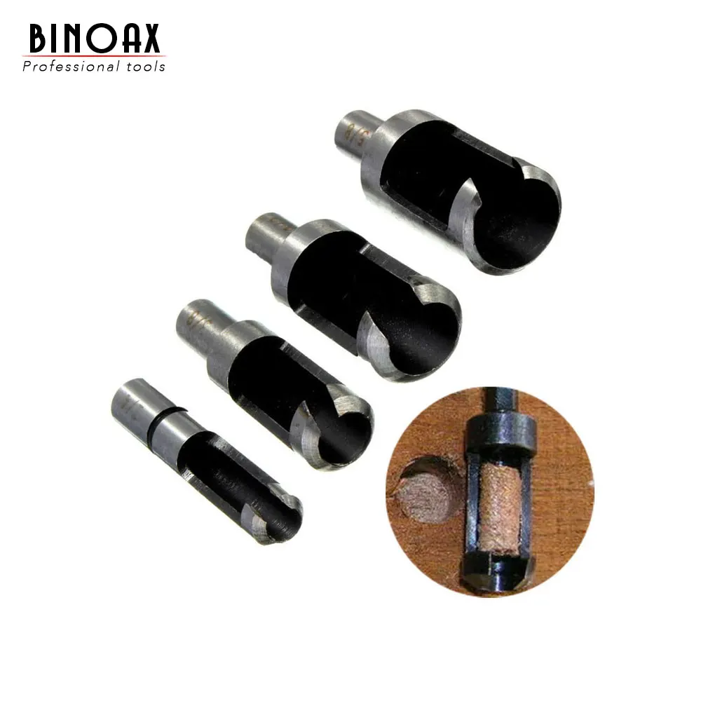 BINOAX 4 шт. углеродного Сталь плотник деревянная Plug режущий Мощность средство