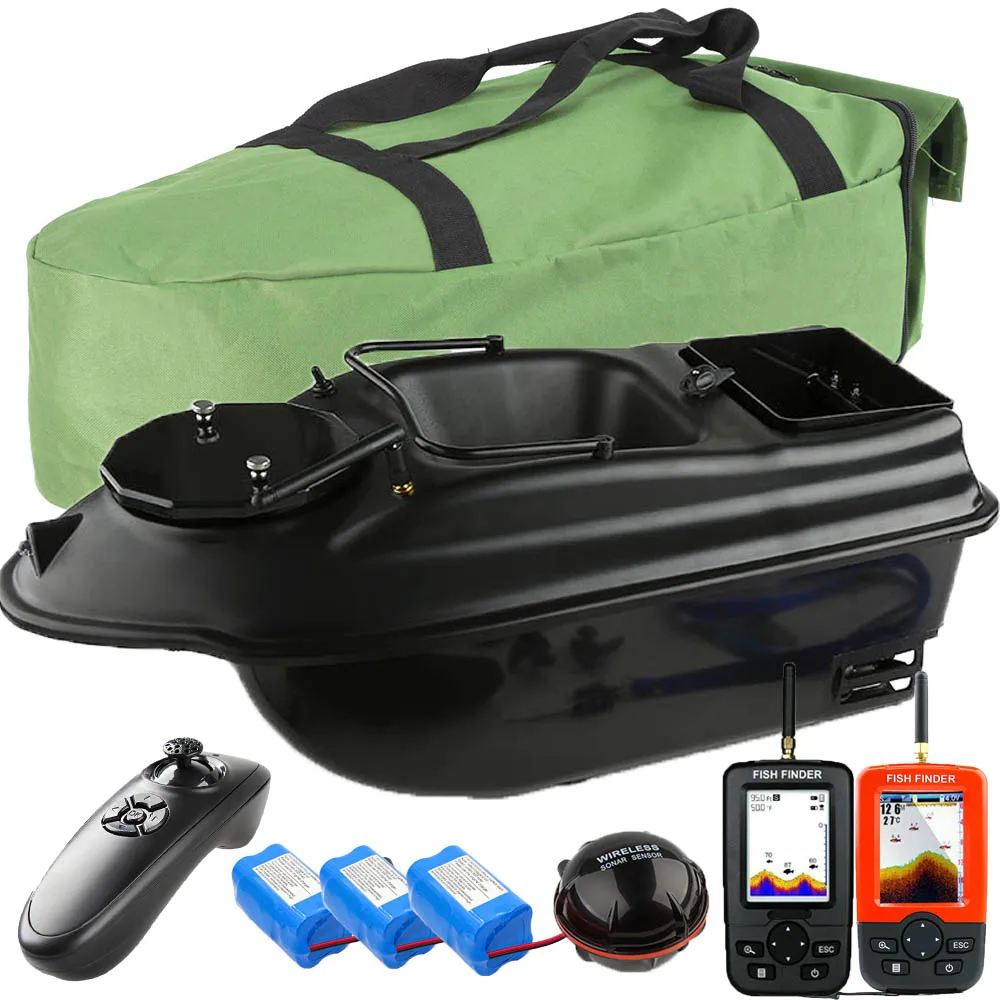 BAOCHADA RC Futterboot 500m - Drahtloses Köderboot Mit LED Für Nachtangeln