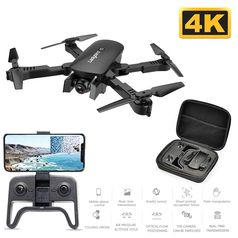

R8 Mini Drone 4k HD Camera Aerial Quadcopter Optical Flow Hover Smart Follow Dual Camera RC Control Helicopter With Storage Bag